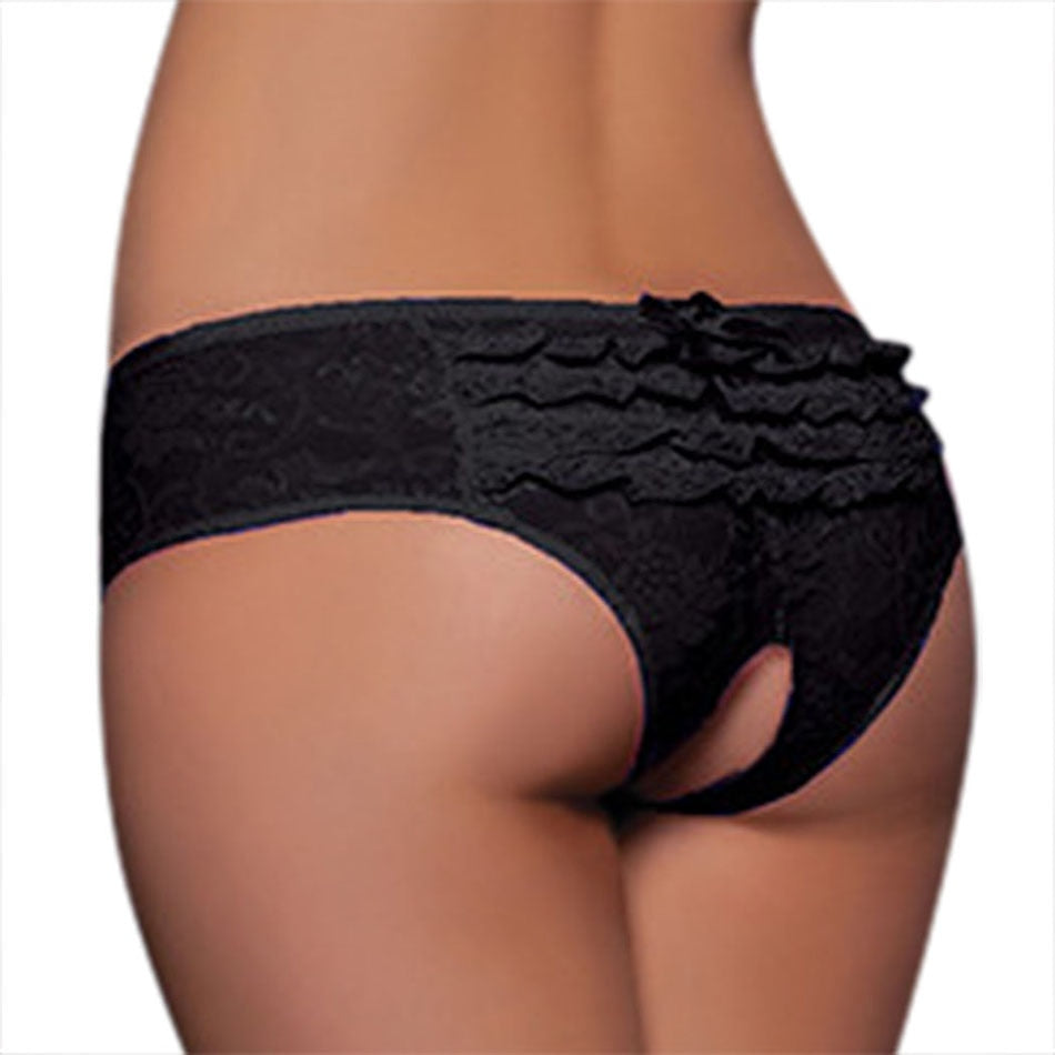 Crotchless Panty Lingerie Bowknot - Stargate Lingerie