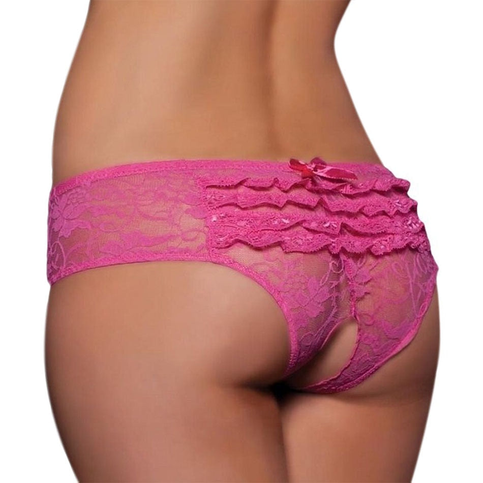 Crotchless Panty Lingerie Bowknot - Stargate Lingerie