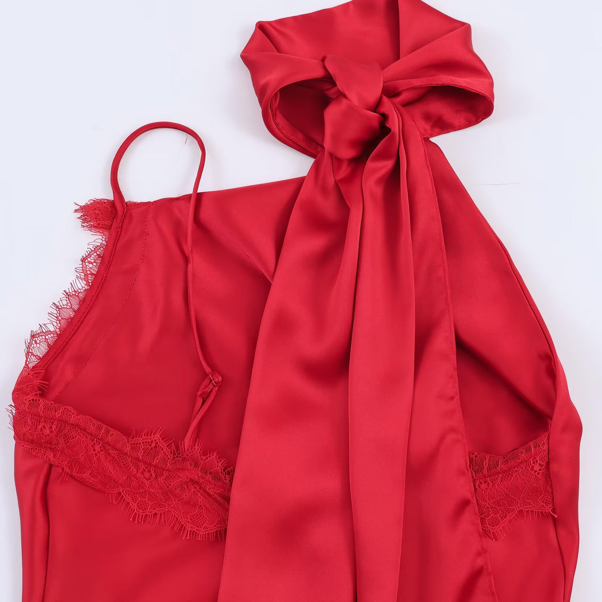 Splicing Lace Frilled Camisole - Stargate Lingerie